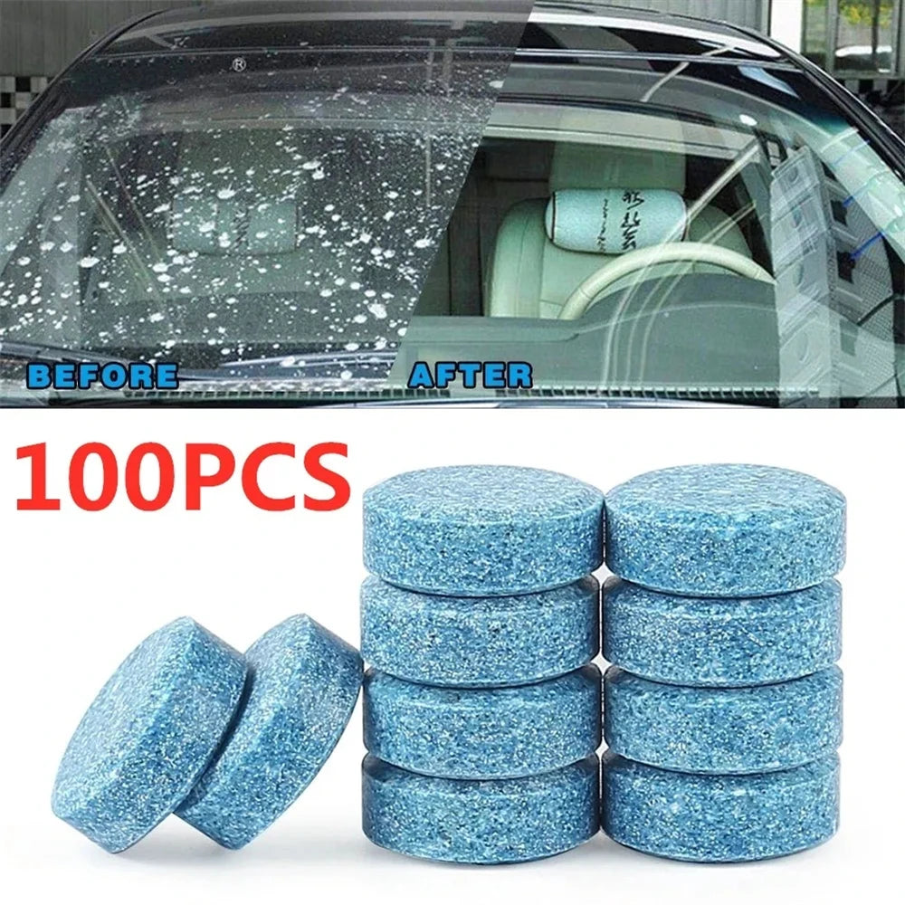 Windscreen Washer Tablets – Concentrated Glass Cleaner, 1 Tablet = 4L