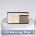 Car Sun Visor Organizer – Leather Storage Pocket for Essentials