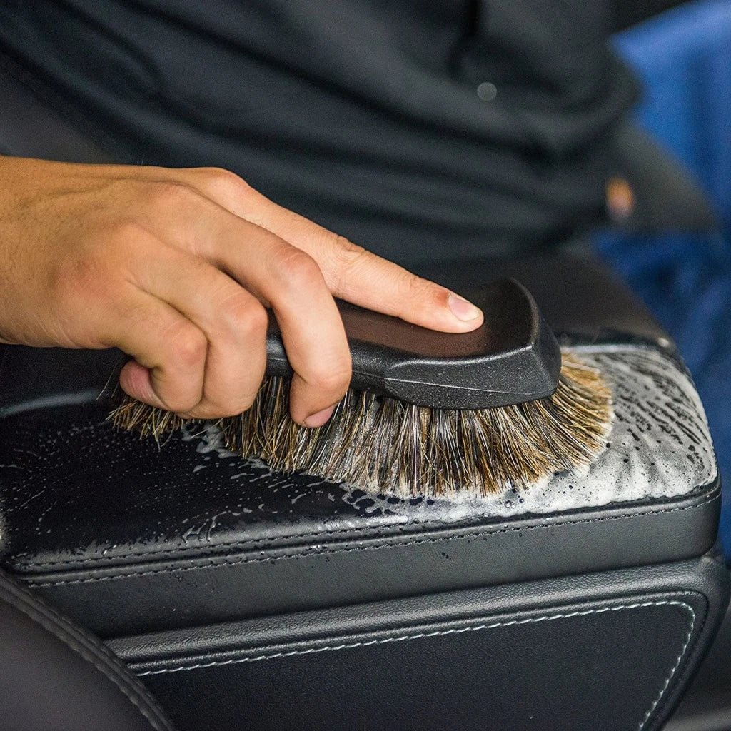 Horsehair Leather Cleaning Brush – Soft Interior Detailing Brush