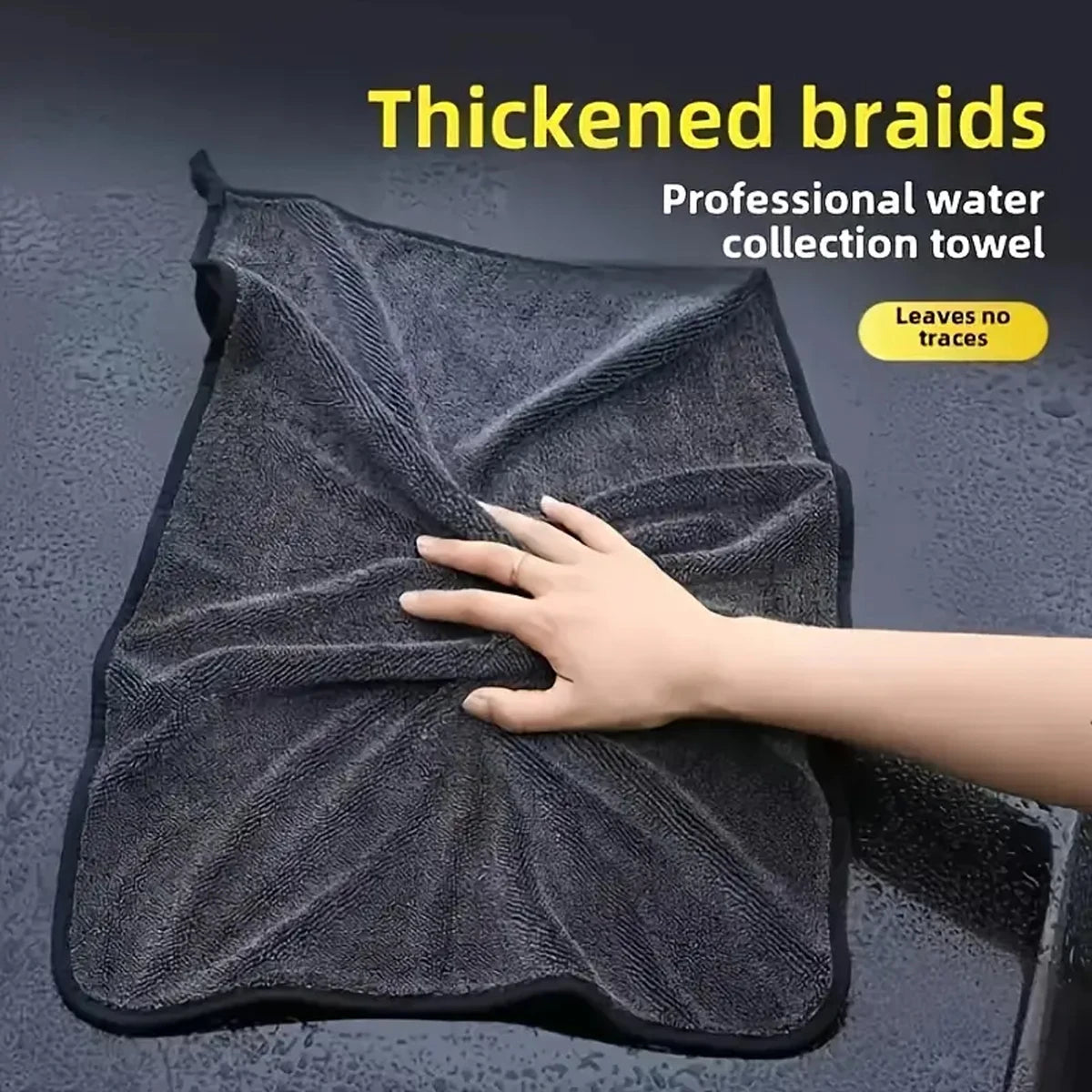 Oversized Microfiber Car Drying Towel – Super Absorbent Wash Cloth