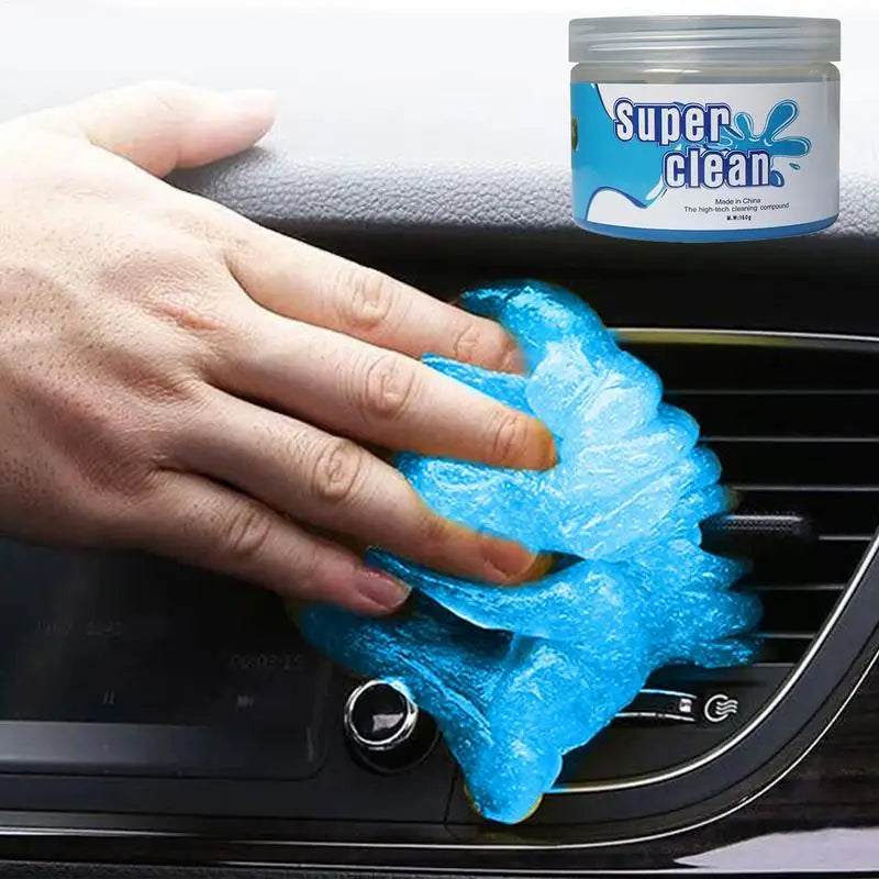 Car Cleaning Gel – Reusable Dust Putty for Vents, Consoles & Keyboards