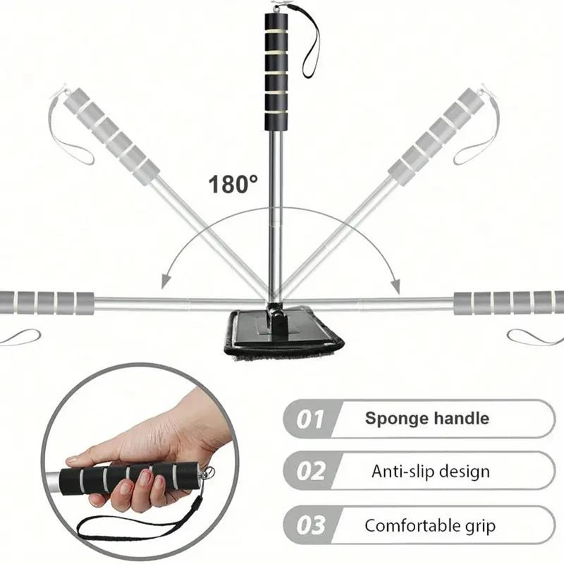 Telescopic Window Cleaner – Car Glass & Mirror Wiper Tool