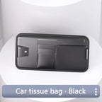 Car Sun Visor Organizer – Leather Storage Pocket for Essentials