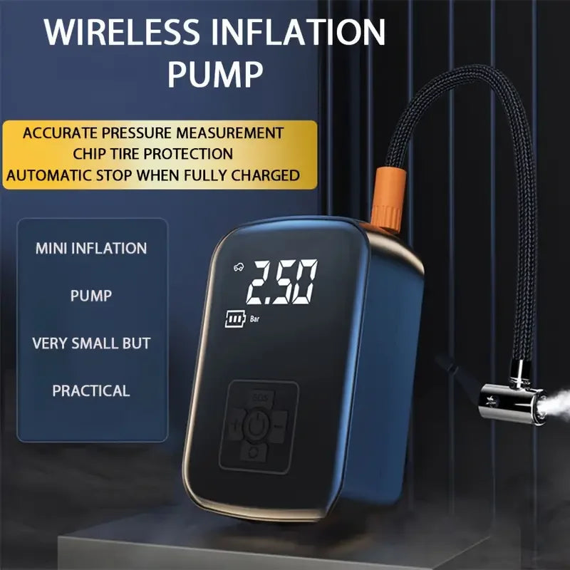 Cordless Tyre Inflator – Wireless Air Compressor Pump