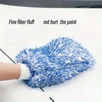 Plush Microfiber Car Wash Mitt – Thick Chenille Wash Glove