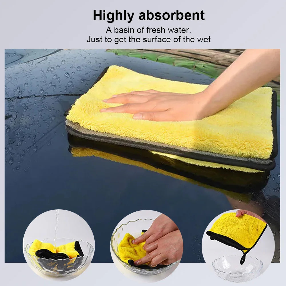 Microfibre Wash Towel Set – Hemmed Cleaning & Drying Cloths