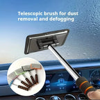 Telescopic Windscreen Cleaning Tool – Inside Glass Cleaner with 4 Microfiber Pads