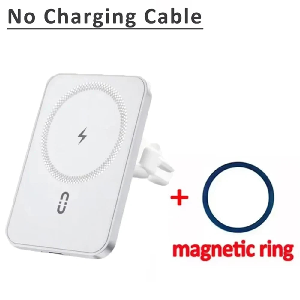 Magnetic Car Air Vent GPS Phone Holder Stand Wireless Charger For Magsafe iPhone 17 16 15 14 13 12 Pro Max Cellphone Bracket