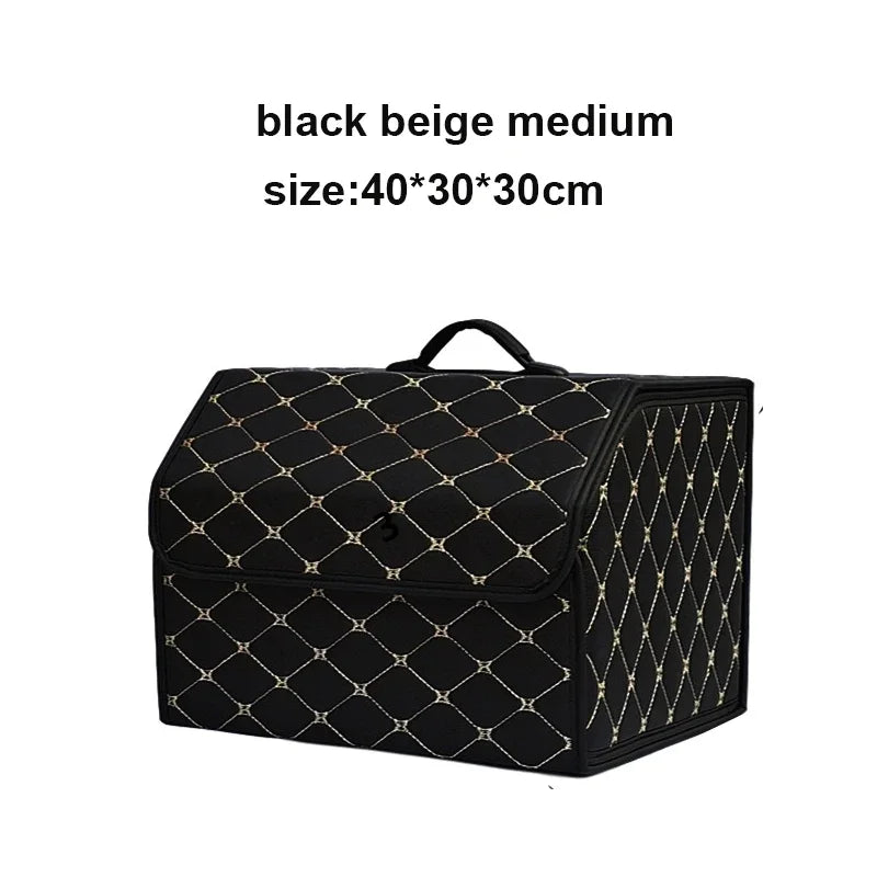 Large Trunk Organiser Box – Multi-Compartment with Lid