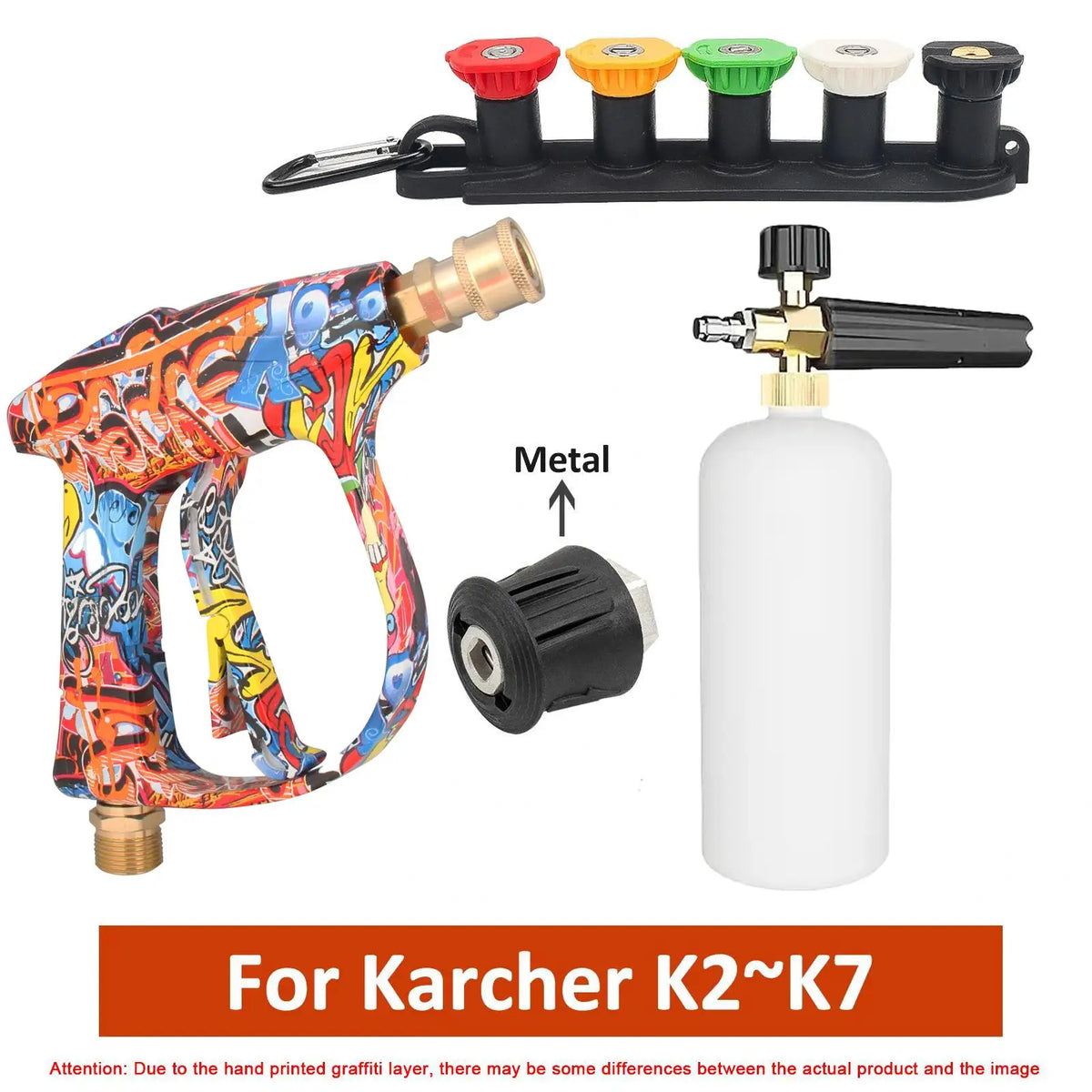 Pressure Washer Spray Gun & Foam Cannon Kit – Kärcher K2–K7 Compatible