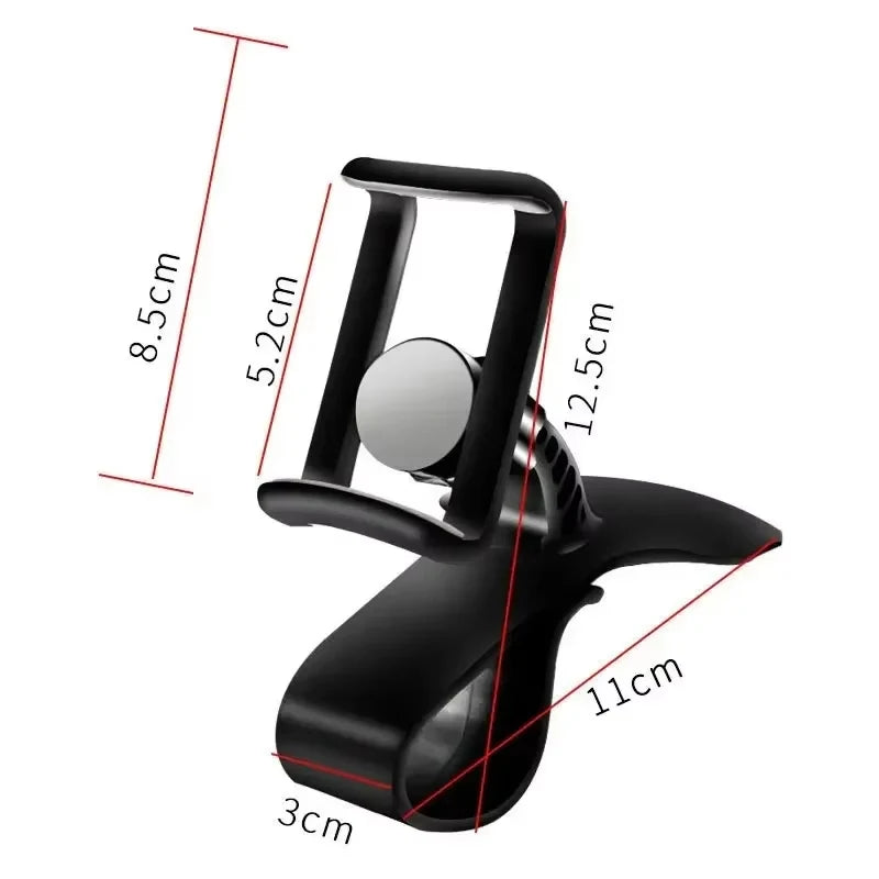 Universal 360° Rotating Car Phone Holder – Secure Dashboard Mount for All Smartphones