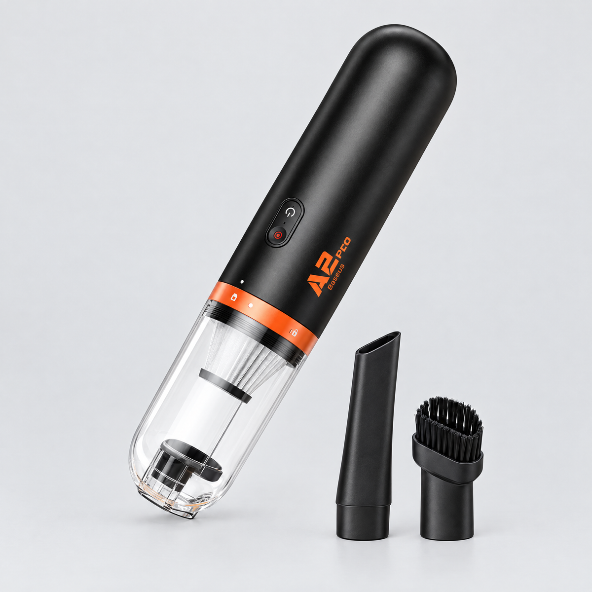 Baseus A2 Pro cordless mini car vacuum with two nozzles