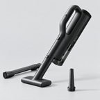 Xiaomi MIJIA cordless car vacuum with brush and crevice attachments