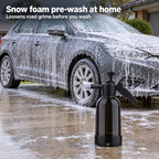 Snow foam pre-wash at home with a hand pump foam sprayer